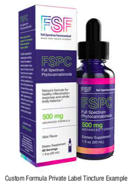 Botanic Biosciences Custom Formula Private Label Example