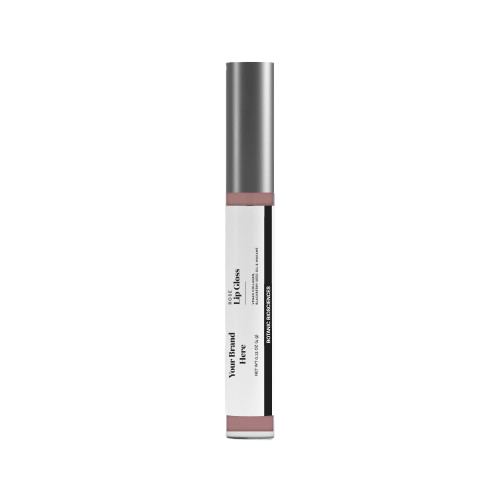 Brand In A Box - Plumping Lip Gloss Rose - Clear Bottle with Silver Cap - Botanic Biosciences