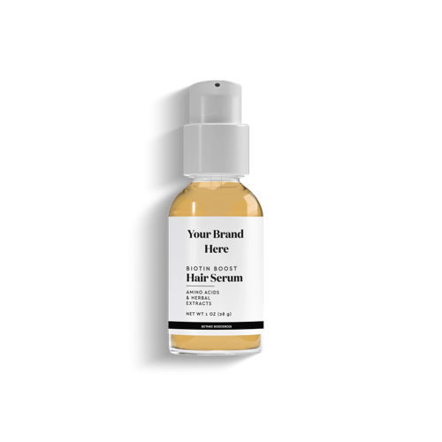 Brand In A Box - Biotin Boost Hair Serum - Clear Bottle with White Cap - Botanic Biosciences